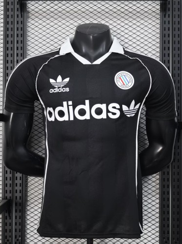 2025 AD Black Player Version Polo Short Sleeve 1:1 Thai Quality