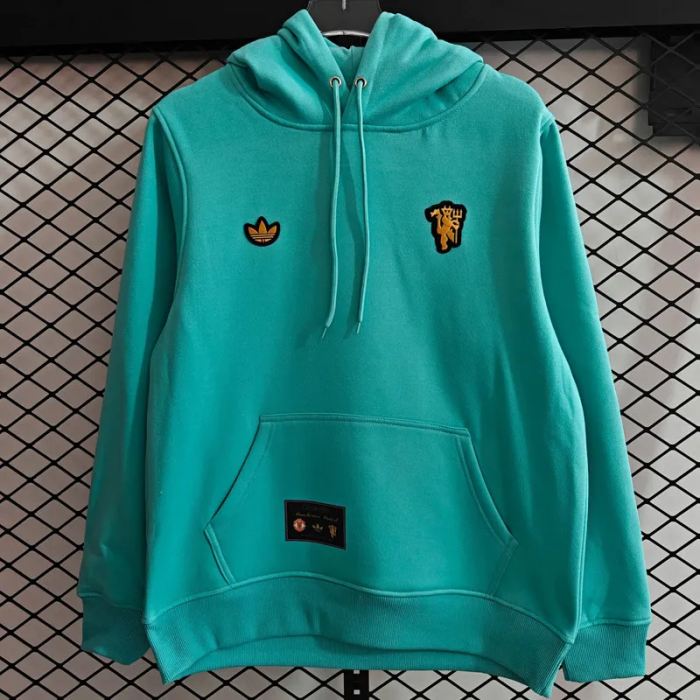 25-26 Manchester United Light green Hoody 浅绿色(加绒)