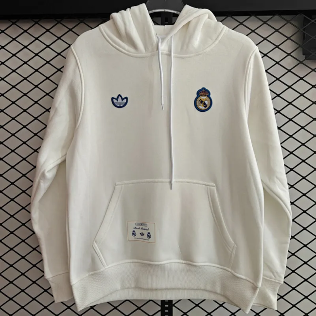 25-26 Real Madrid White Hoody 白色(加绒)