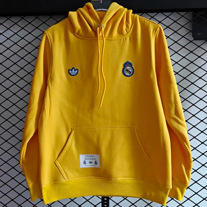 25-26 Real Madrid Yellow Hoody 黄色(加绒)