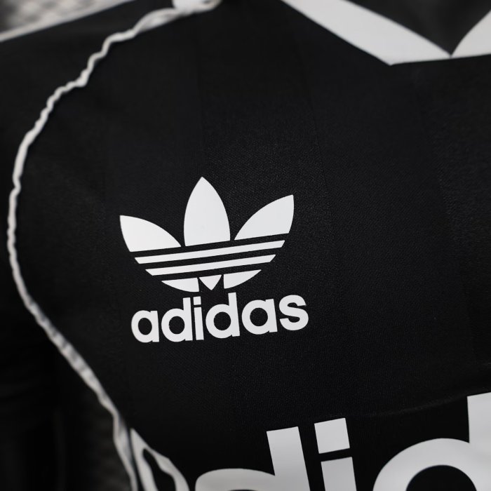 2025 AD Black Player Version Polo Short Sleeve 1:1 Thai Quality