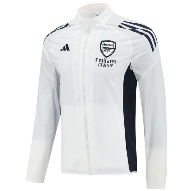 25-26 Arsenal White Windbreaker