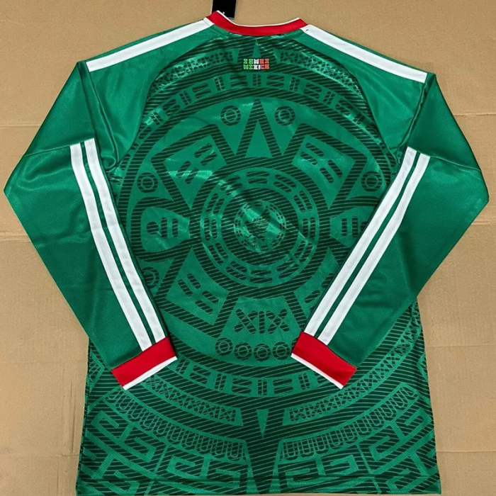 25-26 Mexico Home Long Sleeve Fans Soccer Jersey (长袖) 1:1 Thai Quality