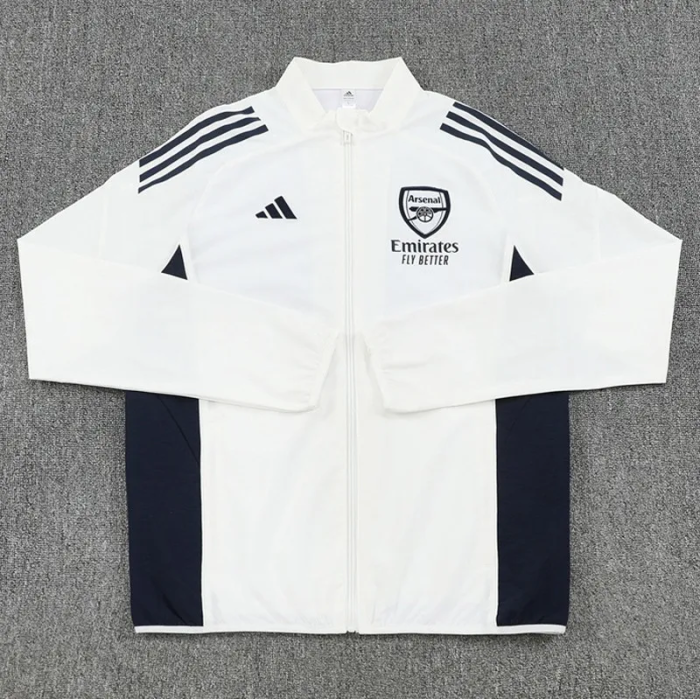 25-26 Arsenal White Windbreaker