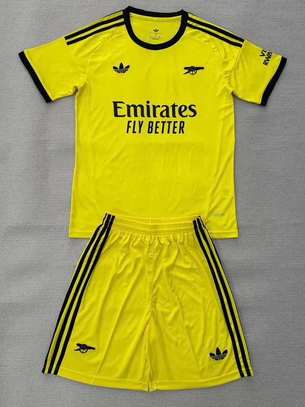 25-26 Arsenal Yellow GoalKeeper Adult Suit 1:1 Thai Quality