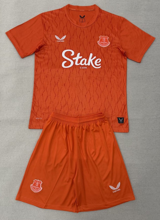 25-26 Everton Orange Goalkeeper Adult Suit 1:1 Thai Quality