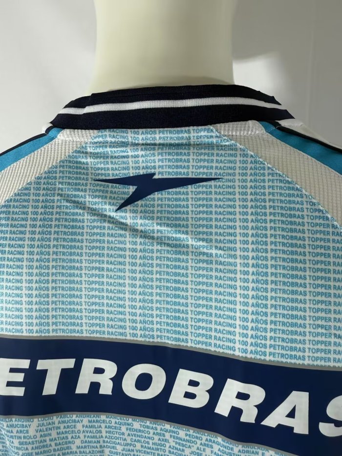 2003-2004 Racing Club Retro Soccer Jersey