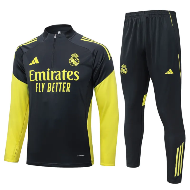 25-26 Real Madrid High Quality Half Pull Tracksuit