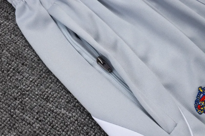 25-26 Real Madrid High Quality Half Pull Tracksuit