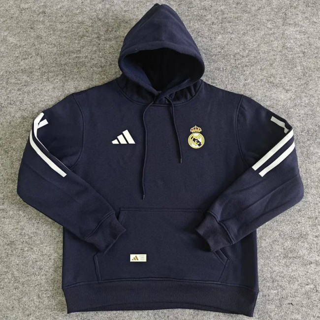 25-26 Real Madrid Royal blue Hoody 宝蓝色(加绒)