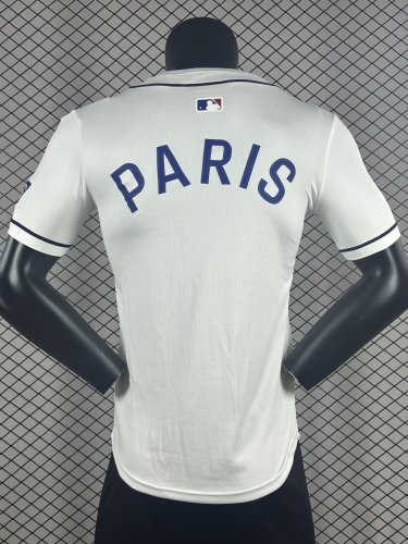 2025 Paris Saint-Germain MLB Player Version New Pattern Jersey