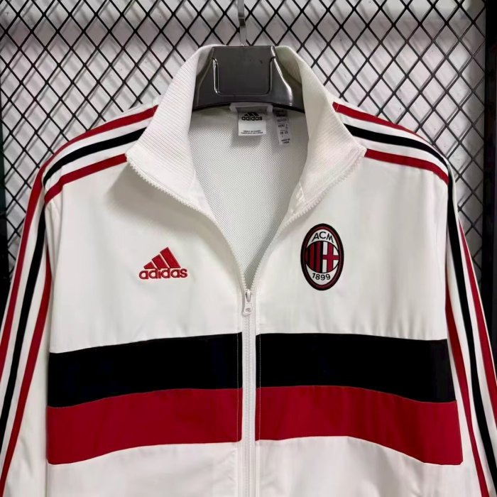 2025 AC Milan White Windbreaker