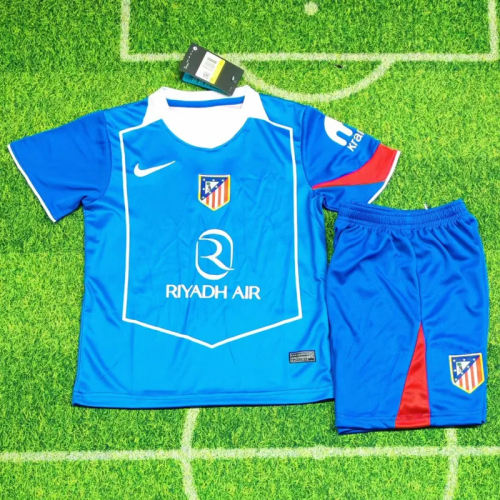 25-26 Atlético Madrid Third Kids Soccer Jersey