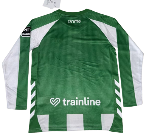 25-26 Real Betis Home Long Sleeve Fans Soccer Jersey