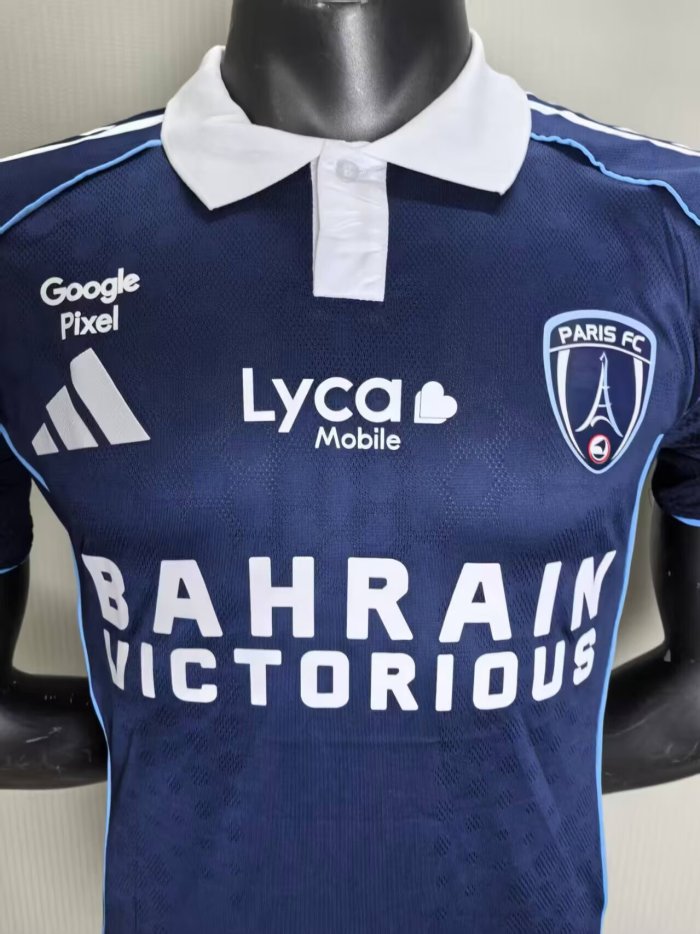 25-26 Paris FC Home Player Version Soccer Jersey