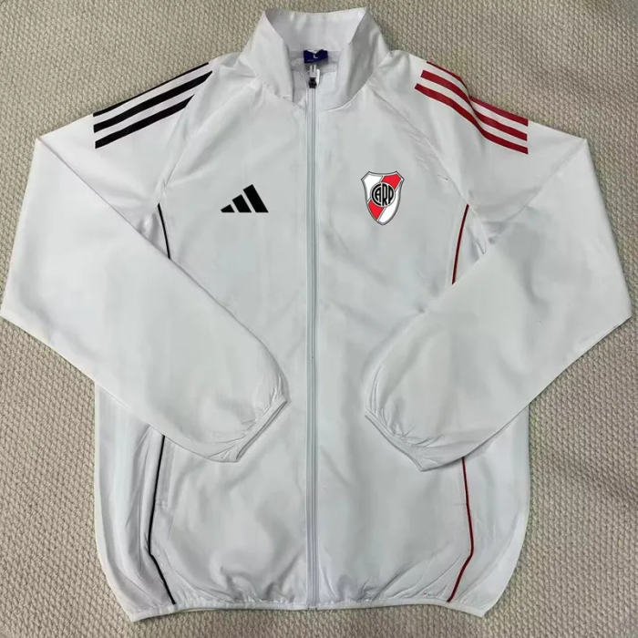 25-26 River Plate White Windbreaker