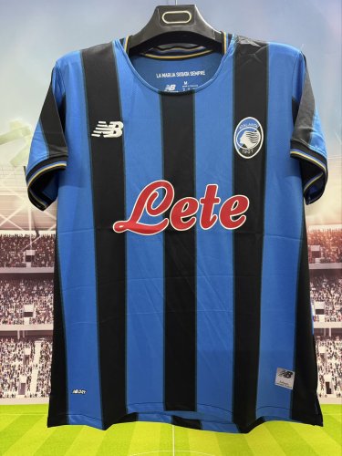 25-26 Atalanta Home Fans Soccer Jersey*带广告