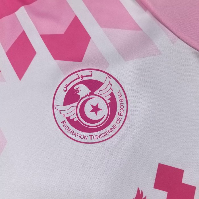 25-26 Tunisia Pink Special Edition Training shirts 突尼斯