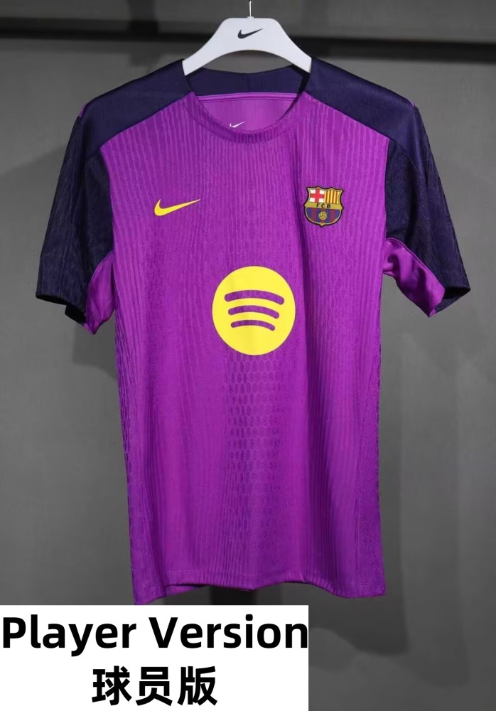 25-26 Barcelona Purple Special Edition Player Version Training Shirts