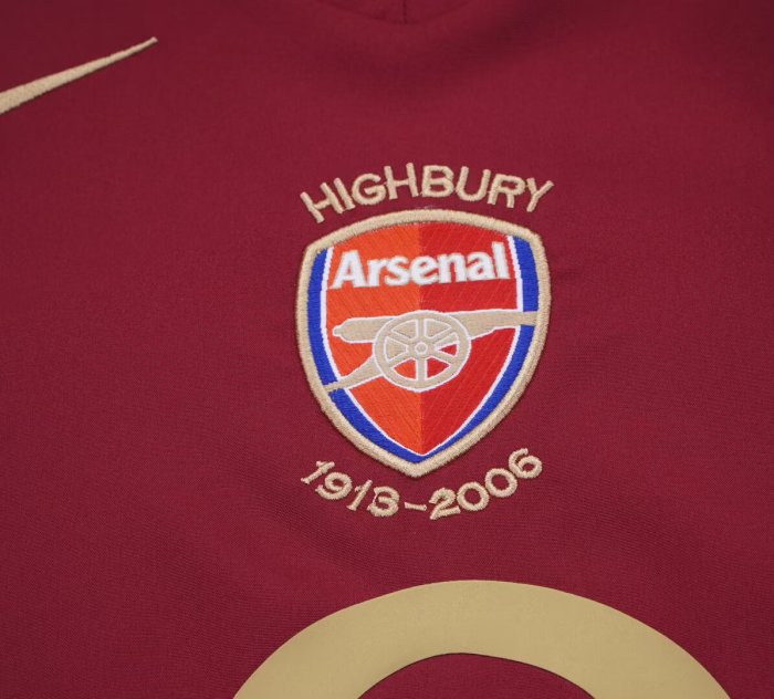 2005-2006 Arsenal Home Long sleeves Retro Kids Soccer Jersey