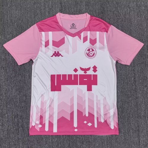 25-26 Tunisia Pink Special Edition Training shirts 突尼斯