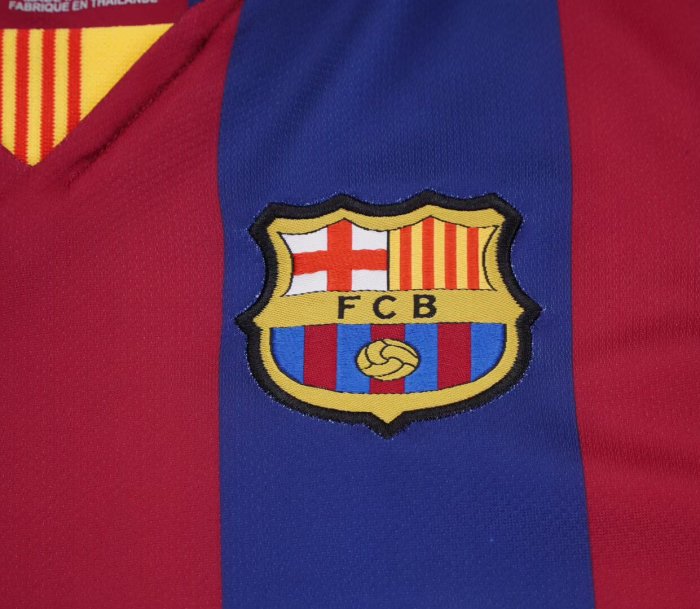2014-2015 Barcelona Home Long sleeves Retro Kids Soccer Jersey