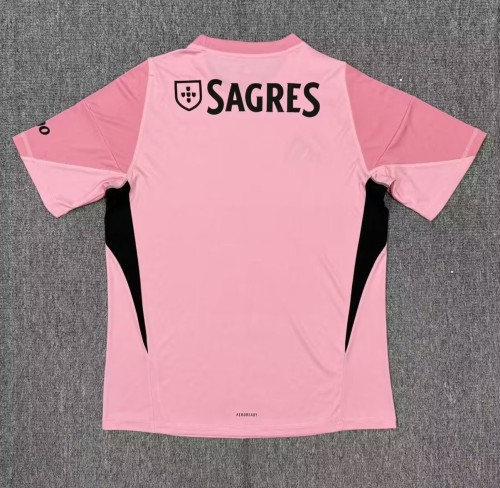25-26 Benfica Pink GoalKeeper Fans Soccer Jersey