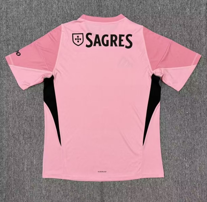 25-26 Benfica Pink GoalKeeper Fans Soccer Jersey