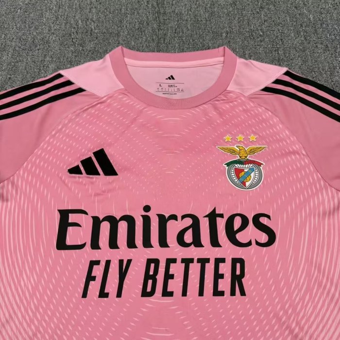 25-26 Benfica Pink GoalKeeper Fans Soccer Jersey