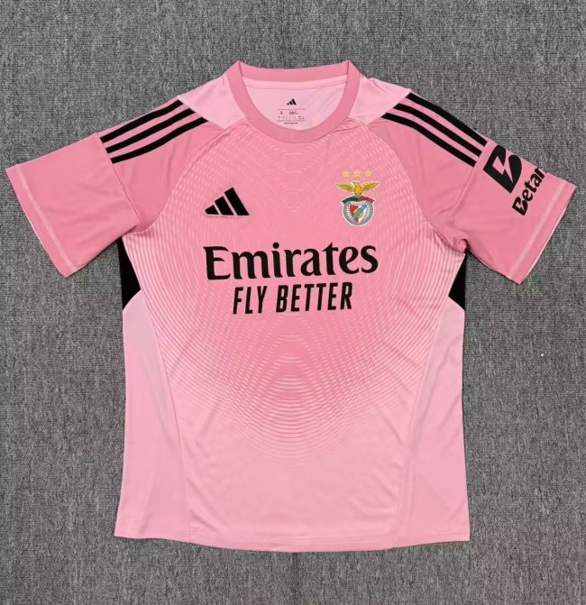 25-26 Benfica Pink GoalKeeper Fans Soccer Jersey