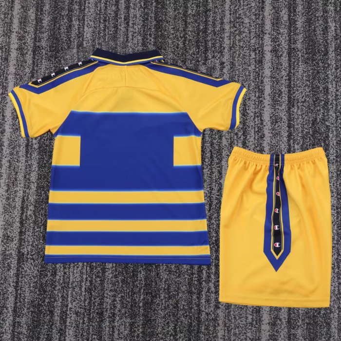 1999-2000 Parma Home Retro Kids Soccer Jersey
