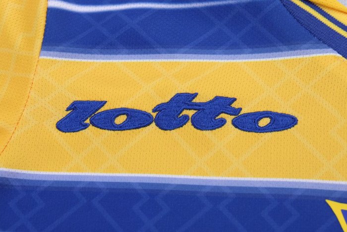 1998-1999 Parma Home Retro Kids Soccer Jersey