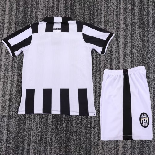 2014-2015 Juventus Home Retro Kids Soccer Jersey