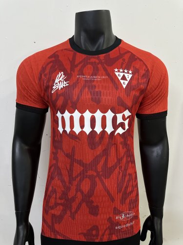 25-26 Paris Saint-Germain Red Co-Signed Version Player Version Soccer Jersey