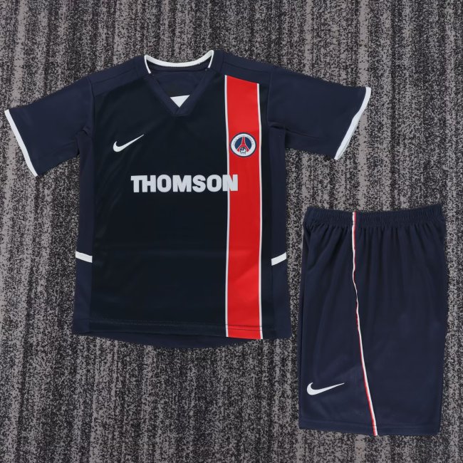 2002-2003 Paris Saint-Germain Home Retro Kids Soccer Jersey