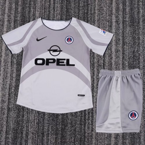 2001-2002 Barcelona Away Retro Kids Soccer Jersey