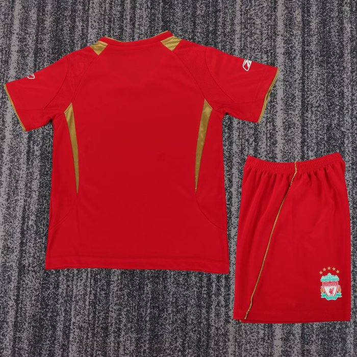 2005-2006 Liverpool Home Retro Kids Soccer Jersey