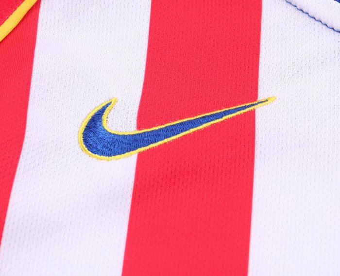 2004-2005 Atlético Madrid Away Long sleeves Retro Kids Soccer Jersey