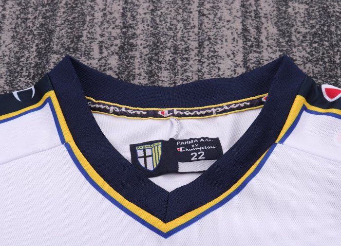 2002-2003 Parma Home Retro Kids Soccer Jersey