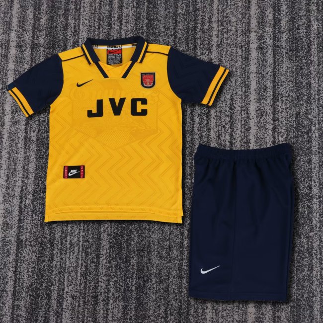 1996 Arsenal Away Retro Kids Soccer Jersey