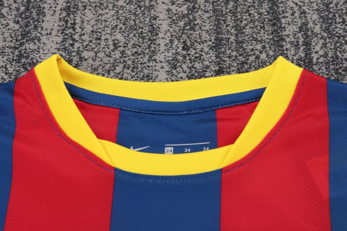 2010-2011 Barcelona Home Long sleeves Retro Kids Soccer Jersey