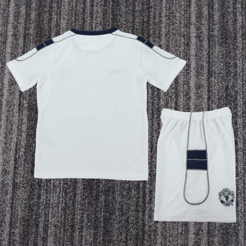 2000-2001 Manchester United Away Retro Kids Soccer Jersey