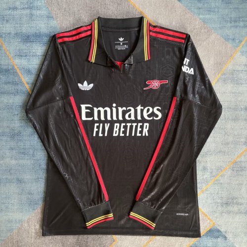 25-26 Arsenal Black Special Edition Long sleeves Fans Training shirts
