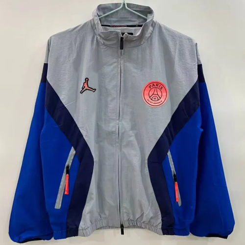 25-26 Paris Saint-Germain Jordan Gray Windbreaker