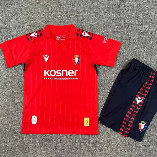 25-26 Osasuna Home Kids Soccer Jersey