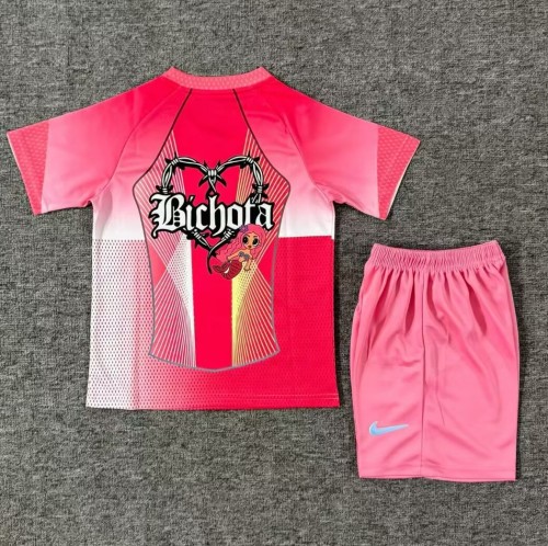 25-26 Barcelona Pink Special Edition Kids Soccer Jersey