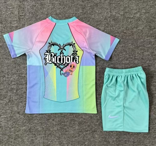 25-26 Barcelona Green Special Edition Kids Soccer Jersey