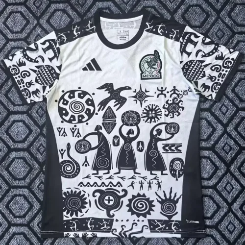 25-26 Mexico Black White Special Edition Training Shirts