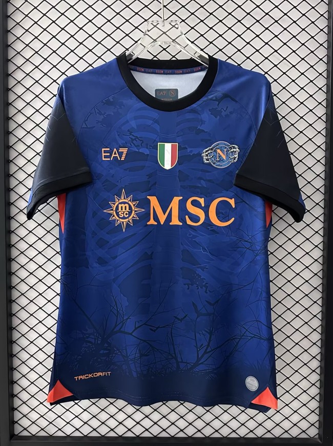 25-26 Napoli Blue Halloween Fans Soccer Jersey