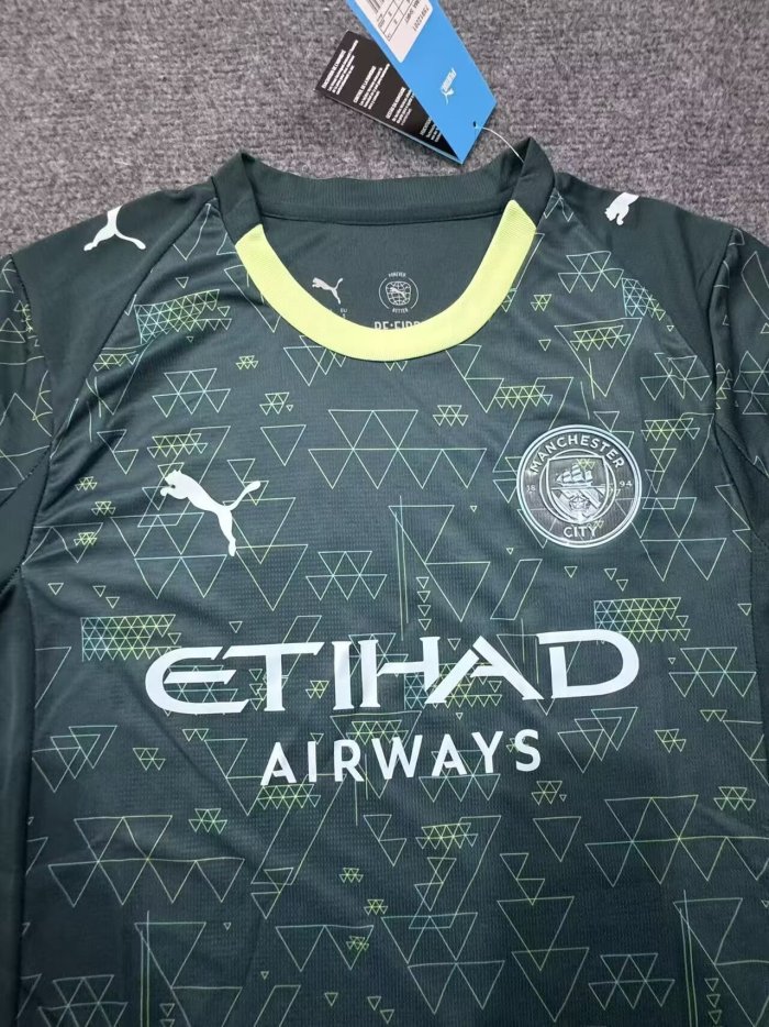 25-26 Manchester City Fourth Fans Soccer Jersey
